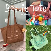 Amywanders กระเป๋าผ้า Bestie Tote??? +แถมตัวห้อย และแอลกอฮอล์สเปรย์ทุกออเดอร์