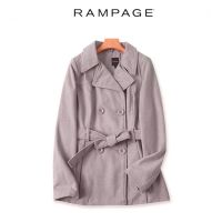 โค้ทวูล Pea coat สีเทา โค้ทกันหนาว ❄️แบรนด์✨RAMPAGE✨ แท้?% (WY947)