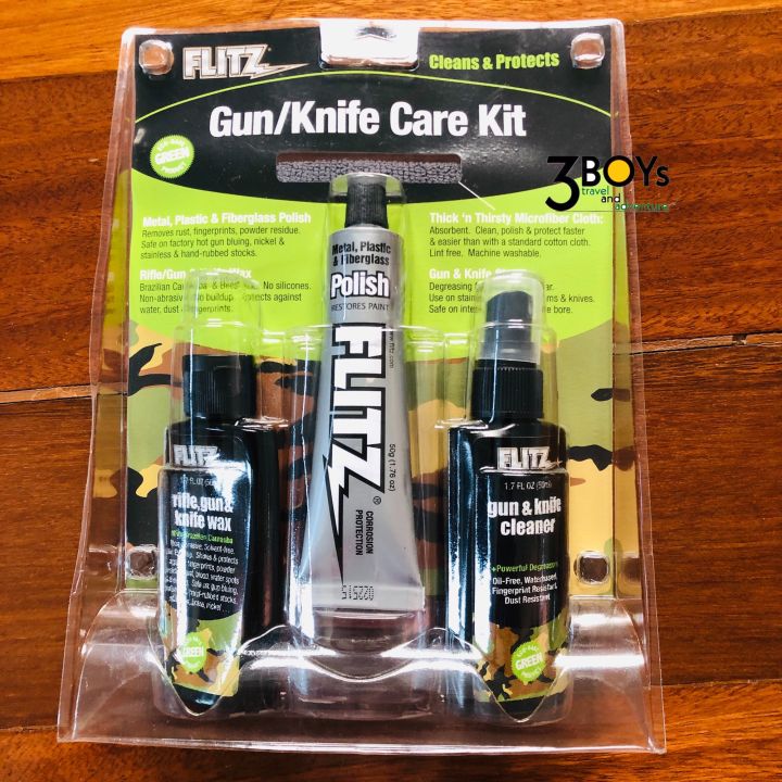 ชุดบำรุงรักษามีดและปืน-flitz-gun-knife-care-kit-kg41501-บำรุงรักษามีดและปืน-โดยไม่ทำลายพื้นผิว-green-product