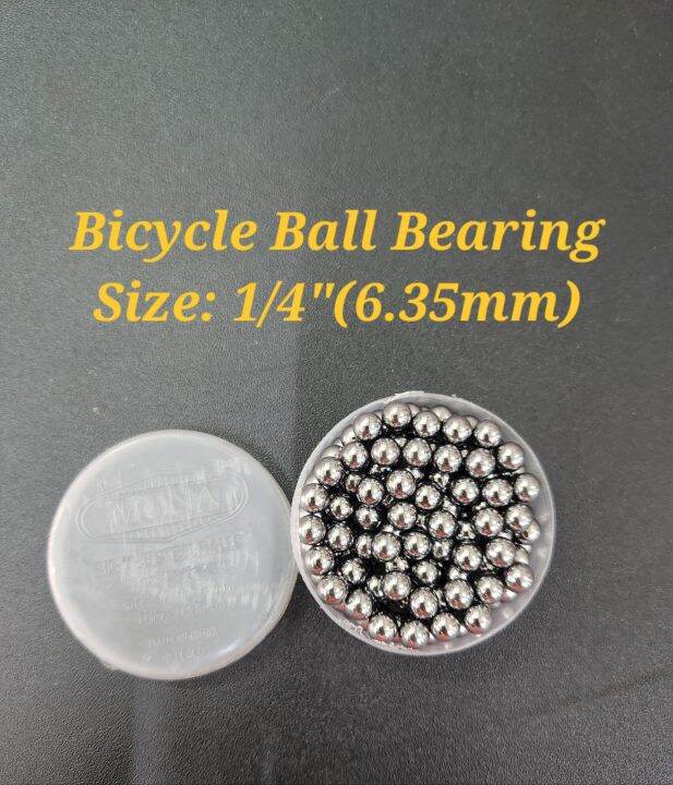 PREMIUM Bicycle Ball Bearing 6.35mm Bottom Bracket Bearings Ready Stock 1/4" Lazada