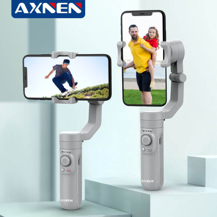 AXNEN HQ3 3-Axis Foldable Smartphone Handheld Gimbal Cellphone Video ...