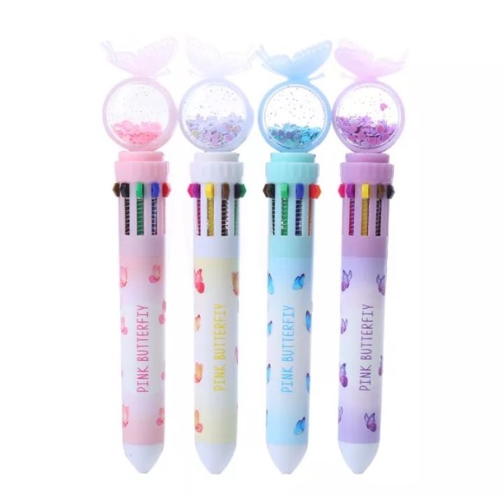 ปากกา10สี-สินค้าตามแบบภาพ-ราคา-แท่งล่ะ-16-บาท-สินค้าพร้อมส่งค่ะ