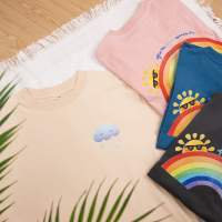 เสื้อยืดโอเวอร์ไซส์ (Rainbow oversized tee)