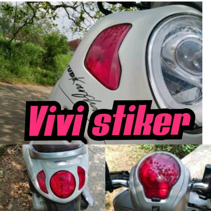 Costum Stiker Lampu Sein Depan Belakang Spidometer Scoopy 2020 Lazada Indonesia