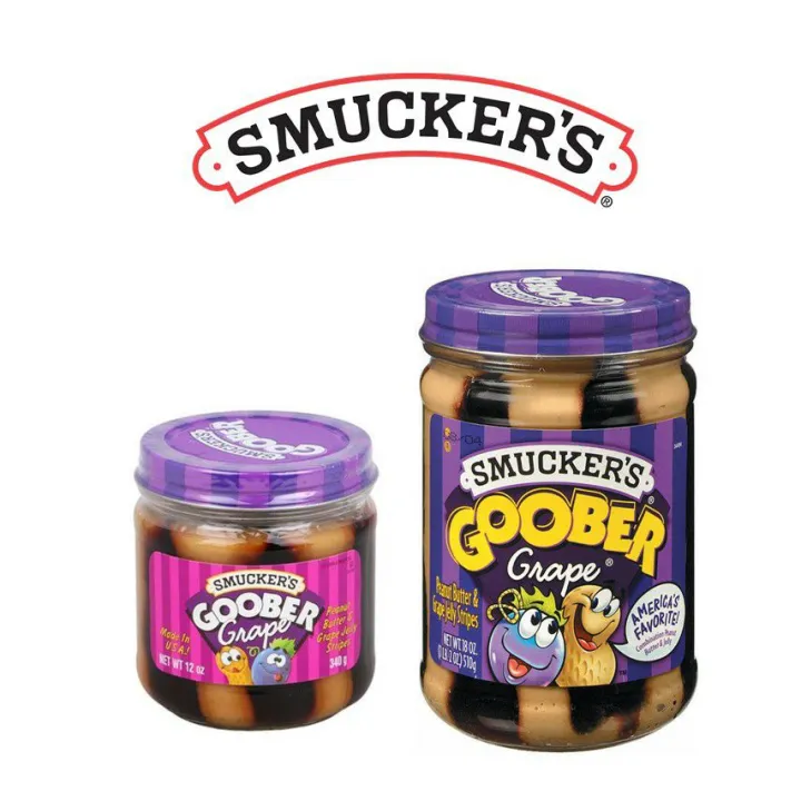 SMUCKER'S GOOBER PEANUT BUTTER AND JELLY STRIPES 510gm / 340gm | Lazada