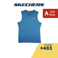 Skechers สเก็ตเชอร์ส เสื้อยืดแขนกุดผู้ชาย Men Recharge Collection Performance Sleeveless Tee - SP123M026-OCTL