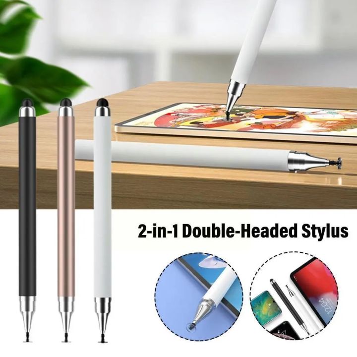 2 in 1 Universal Stylus Pen For Tablet Mobile Android ios Phone iPad  Accessories