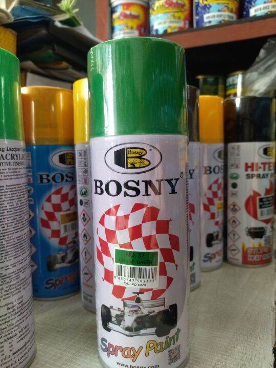 bosny spray paint grass green no.37 Lazada PH