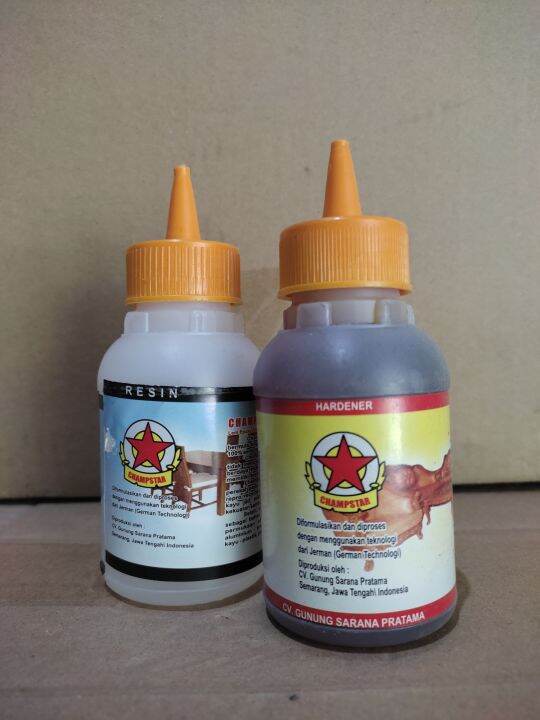 Lem EPOXY Resin Hardener BINTANG Champstar 250 gram Lem Kayu Lazada