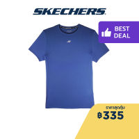 Skechers สเก็ตเชอร์ส เสื้อยืดแขนสั้นผู้หญิง เสื้อกีฬา Women Performance Running Short Sleeve Tee - SP22Q4W352-SEBL