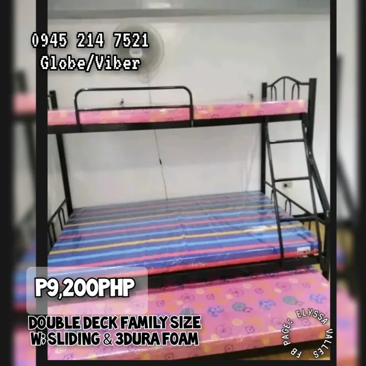cash on delivery double deck rtype family size with pull out with dura