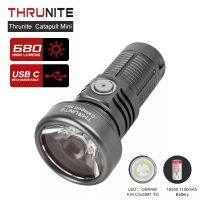 THRUNITE catapult mini OSRAM KW CSLNM1.TG LED 6500K 680LM 598M Long Throw Compact EDC Flashlight 18350 USB Type-C Rechargeable Long Range Mini LED Torch Light Pocket Lamp