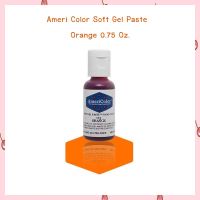 Ameri Color Soft Gel Paste สีเจลผสมอาหาร Orange ขนาด 0.75 oz จำนวน 1 ขวด สีผสมอาหาร สีเจล bakery food coloring food colors