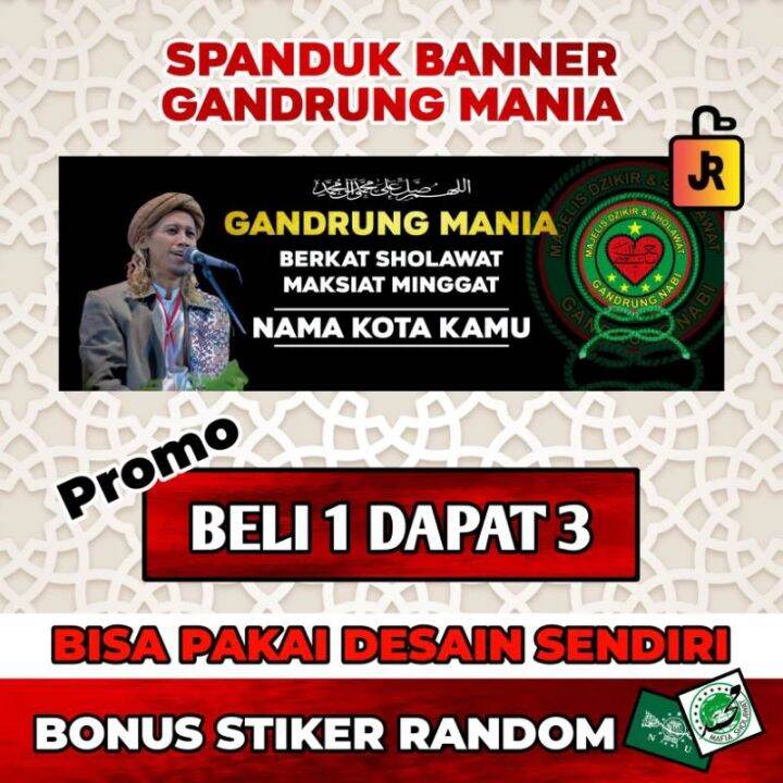 (Promo Beli 1 Dapat 3) Spanduk Banner Gandrung Nabi | Lazada Indonesia