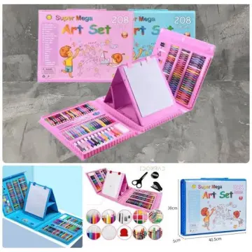 CRAYON ART SET / KOPER SET CRAYON MEWARNAI / ALAT TULIS ANAK 145PCS SET  CRAYON ANAK MENGGAMBAR krayon gambar mewarnai