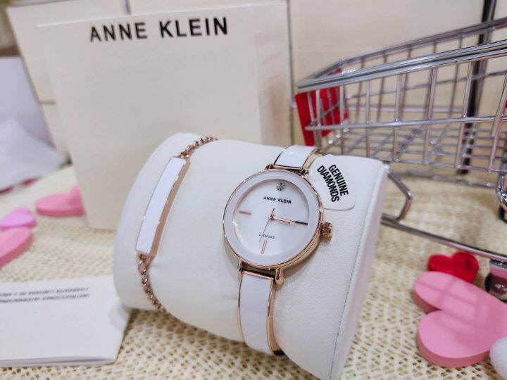 ประกันศูนย์ไทย-นาฬิกาข้อมือผู้หญิง-anne-klein-naiste-k-ekell-anne-klein-ak-3620wtst-ขนาด-32-mm