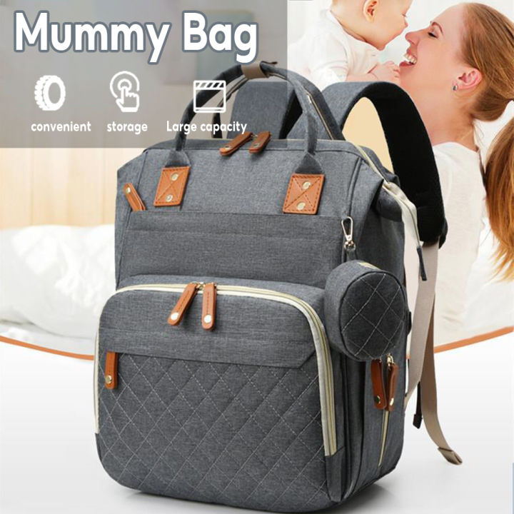 New Mommy Backpack Diaper Bag Baby Bag Large Capacity Double Shoulder ...