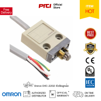 Omron Limit Switch D4C-3202 หัวติดลูกล้อ สาย 3m/S-FLEX  กระแสโหลด 4A/30 VDC, LED สวิตช์ออมรอน