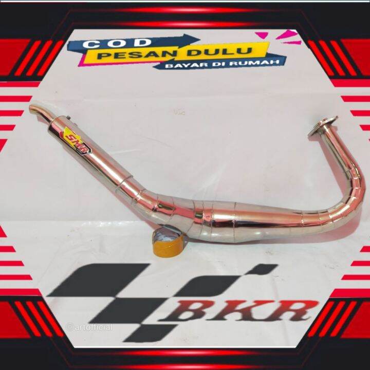 knalpot RX KING RX SPECIAL SMR model kolong telo kobra crhome suara