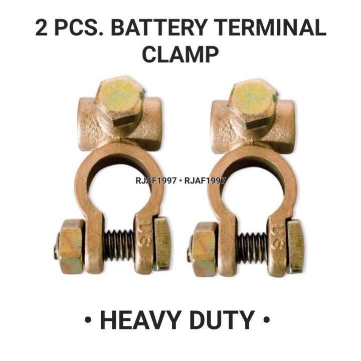 [2 PCS.] BATTERY TERMINAL CLAMP HEAVY DUTY LEAD/COPPER/ZINC Lazada PH