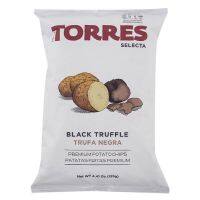 ทอร์เรส มันฝรั่งทอดกรอบรสทรัฟเฟิลดำ เกรดพรีเมียมจากสเปน Torres Selecta Black Truffle Premium Potato Chips 125g