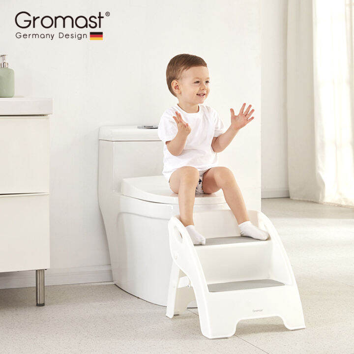 Gromast Children's Footstool Hand Washing Step Baby Face Washing Stepping Stool Stairs NonSlip