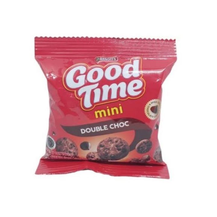 Tkm Arnott S Good Time Mini Double Choco Chips Cookies G Pack Lazada