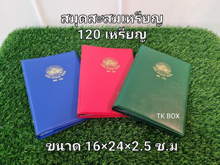 สมุดสะสมเหรียญ-120-เหรียญ-ขนาด-16-24-2-5-ซ-ม