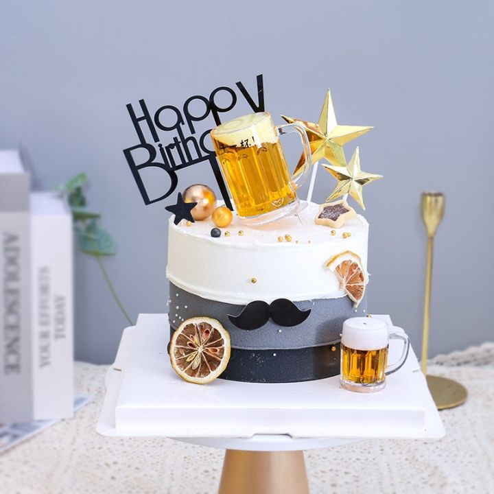 Beer Dad For Fathers Cake, A Customize For Fathers cake