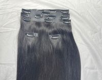 แฮร์พีชผมแท้100% ใช้เสริมหนา ต่อผมไร้ขอบ Human Hair Extensions PU clips in