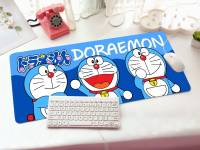 แผ่นรองเมาส์ ขนาดใหญ่ แผ่นรองแป้นพิมพ์ แผ่นรองโน๊ตบุ๊ค ลายDoraemon สวย น่ารัก ผลิตจากวัสดุอย่างดีหนานุ่ม ขนาด 70x30 cm