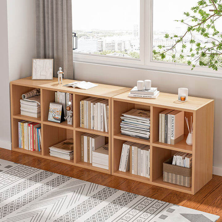 Low Bookshelf Floor Bookcase Home Living Room Storage Rack Bedroom