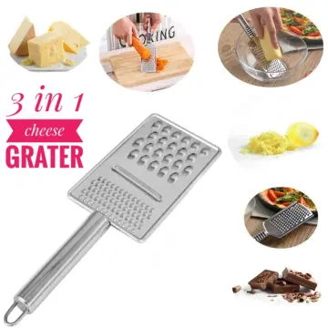 Cheese Grater Stainless Steel Square Comfortable Grip Coarse Grater with  Hanging Coarse Grater with Hanging Loop Hand Held Stainless Steel Square  Comfortable Grip Cheese Grater for Kitchen 