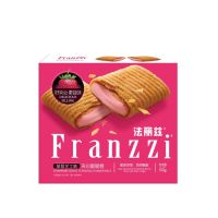 ฟรานซี่ ฟิลด์ คริสปี้ โรล - เวเฟอร์โรลสอดไส้ครีม สตรอเบอร์รี่ ชีส ?? 100 กรัม l Franzzi Filled Crispy Rolls 100 g.