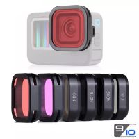 CPL ND8 ND16 ND32 Red Magenta Filter for GoPro Hero 10 9 Black Red  Color Filter Kit GoPro 9 10 Nd Filter Camera Lens Accessories