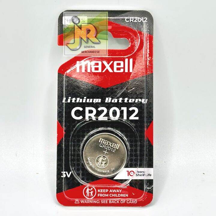 Maxell CR2012 Lithium Battery 3v sold per piece | Lazada PH