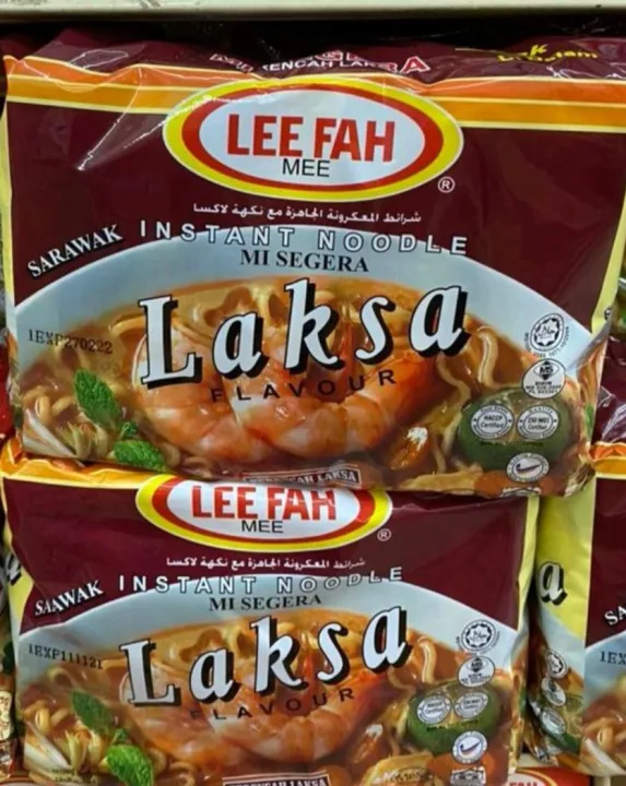 Lee Fah Mee Laksa Flavour Sarawak Laksa Instant Noodle 【5pack x80g