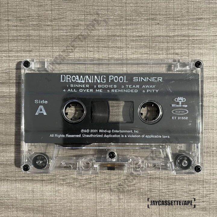 เทปเพลง-เทปคาสเซ็ท-cassette-tape-drowning-pool-อัลบั้ม-sinner