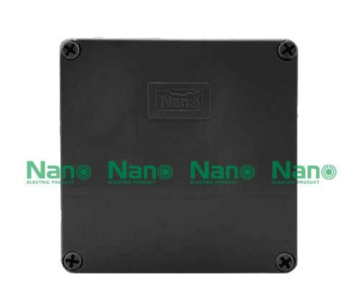nano-กล่องกันน้ำพลาสติก-สีดำ-รุ่น-nano-204b