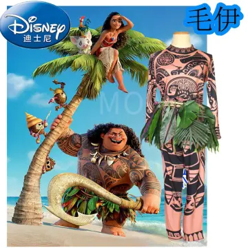 Maui Disney Infant Moana Costume Hawaiian Cosplay Maui Adult 