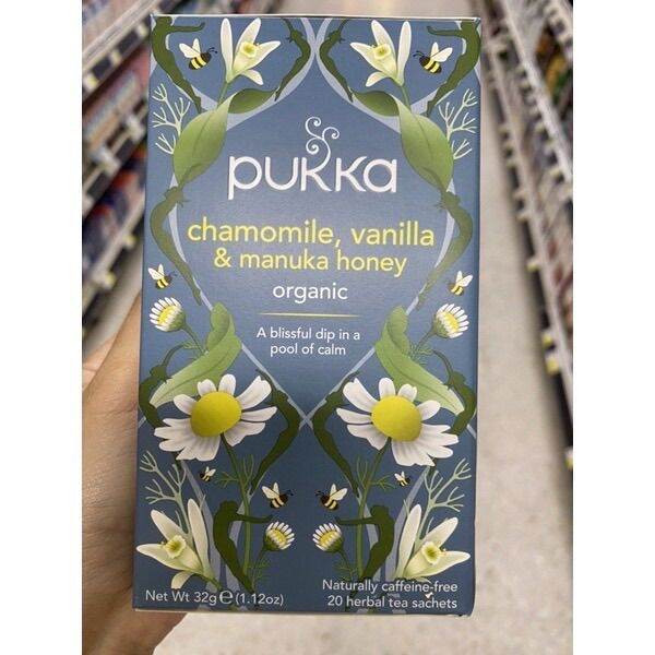 Pukka Chamomile , Vanilla & Manuka Honey Organic Tea 32 G. Lazada.co.th