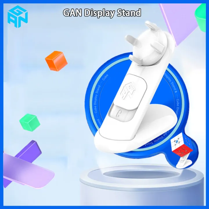 GAN Display Stand, Plastic Speed Cube Holder Adjustable Puzzle Cube