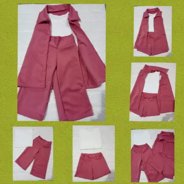 Kyian.ph Cargo Pants Tank Top Terno (white tops) 3-5y/o RTW OOTD for Kids  Girls