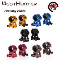 WESTHUNTER  Scope Rings Brown Mount 25.4MM/30MM CNC Machining High Profile 20mm Picatinny Rail scope Accessories