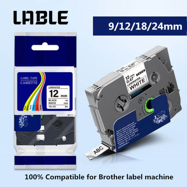 Tzc 231 Label Tape Compatible for Brother Label Tape 9/12mm/18MM for P
