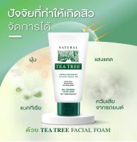 TEA TREE: โฟมล้างหน้าหลอดสีเขียว OIL CONTROL FACIAL FOAM 140g.