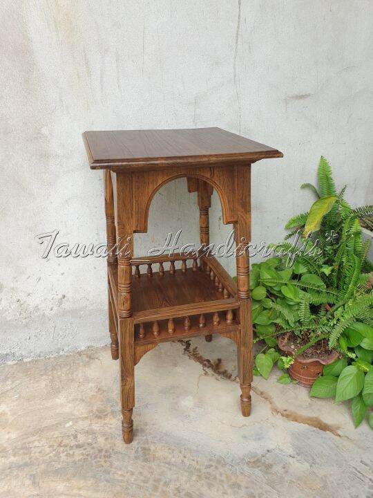 tawaii-handicrafts-โต๊ะ-โต๊ะไม้-โต๊ะไม้สัก-โต๊ะข้าง