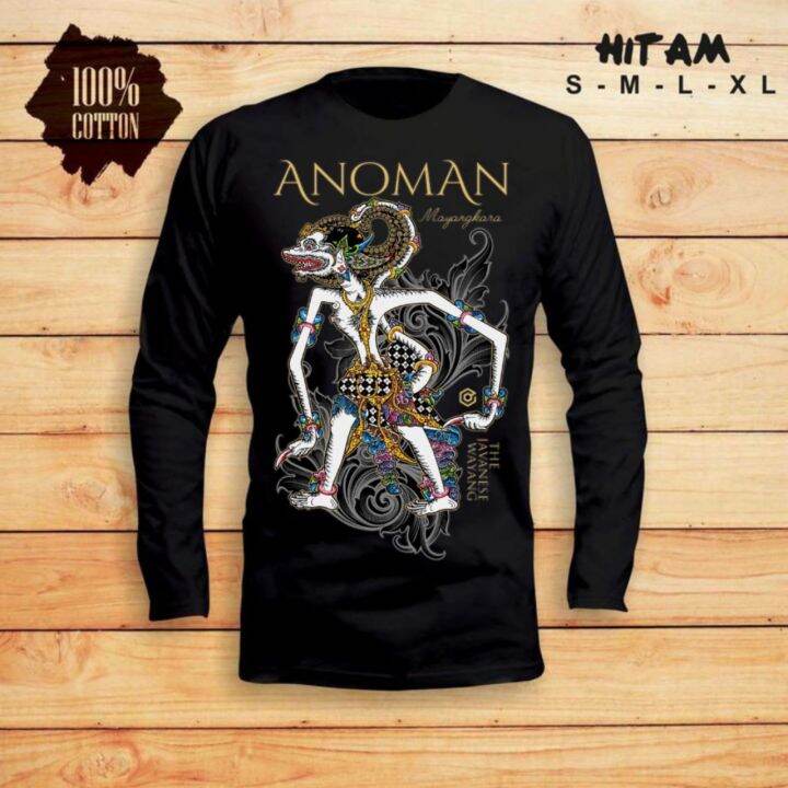 Kaos Lengan Panjang Printing Dtf Wayang Anoman Lazada Indonesia