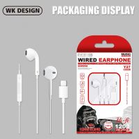 หูฟัง WK Design Y27 Type-C In-ear Headphones เบสหนัก เสียงดี มีไมโครโฟน  เล่นเกม