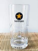 แก้วเบียร์หู Sapporo ดาวดำ 380ml